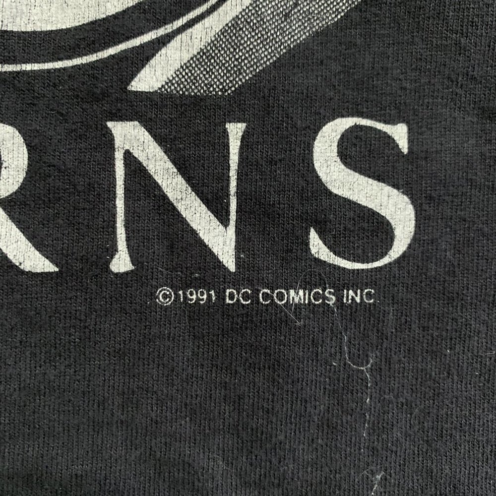 Vintage Batman Retruns Michael Keaton AOP Shirt Sz. L 1991 DC Comics - Picture 6 of 8